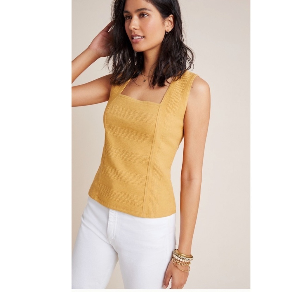 Anthropologie Maeve Crossback Top. - Picture 2 of 9